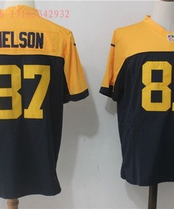 Green Bay Packers Jordy Nelson #87 2020 Nfl Black Jersey Jersey - Robokeg