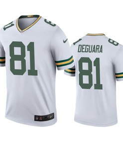 Green Bay Packers Josiah Deguara White Color Rush Legend Jersey - Robokeg