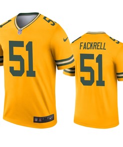 Green Bay Packers Kyler Fackrell Gold Inverted Legend Jersey - Robokeg