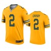 Green Bay Packers Mason Crosby Gold Inverted Legend Jersey - Robokeg