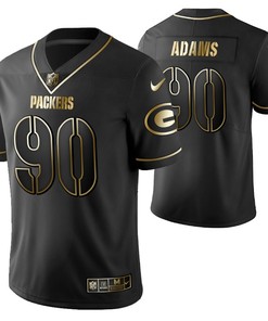 Green Bay Packers Montravius Adams 90 2021 Nfl Golden Brandedition Black Jersey Gift For Packers Fans - Robokeg