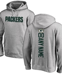 Green Bay Packers Nfl Pro Line By Branded Personalized Playmaker Pullover Hoodie - Heather Gray - Robokeg