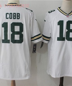 Green Bay Packers Randall Cobb Ii #18 2020 Nfl White Jersey Jersey - Robokeg