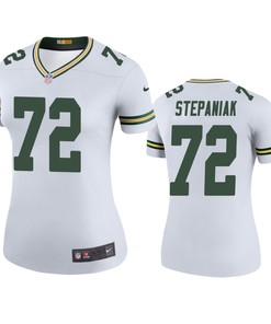 Green Bay Packers Simon Stepaniak White Color Rush Legend Jersey - Womens - Robokeg