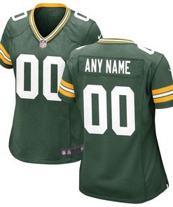 Green Bay Packers Womens Custom Game Jersey - Green Custom Jerseys Nfl - Robokeg