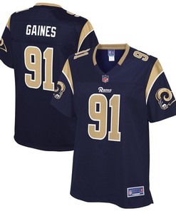 Greg Gaines Los Angeles Rams Nfl Pro Line Womens Team Player Jersey - Navy - Robokeg