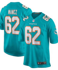 Greg Mancz Miami Dolphins Game Jersey - Aqua Nfl - Robokeg