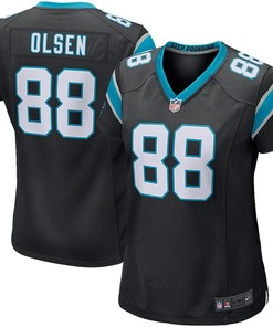 Greg Olsen Carolina Panthers Nike Womens Game Jersey - Black - Robokeg
