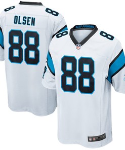Greg Olsen Carolina Panthers Nike Youth Game Jersey - White - Robokeg