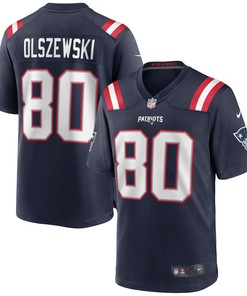 Gunner Olszewski New England Patriots Game Jersey - Navy Nfl - Robokeg