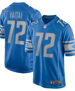 Halapoulivaati Vaitai Detroit Lions Game Jersey - Blue Nfl - Robokeg