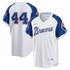 Hank Aaron Atlanta Braves Home Cooperstown Collection Player Jersey - White Mlb - Robokeg