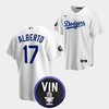 Hanser Alberto Honor Vin Scully Los Angeles Dodgers White 17 Jersey - Robokeg