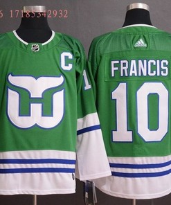 Hartford Whalers Ron Francis #10 2020 Nhl Green Jersey Jersey - Robokeg