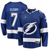 Haydn Fleury 7 Tampa Bay Lightning Stanley Cup 2023 Playoffs Patch Home Breakaway Men Jersey - Blue - Robokeg