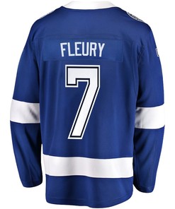 Haydn Fleury 7 Tampa Bay Lightning Stanley Cup 2023 Playoffs Patch Home Breakaway Men Jersey - Blue - Robokeg