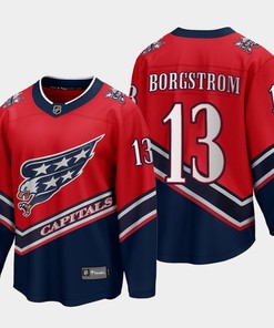 Henrik Borgstrom 13 Washington Capitals 2022 Special Edition Reverse Retro Red Jersey - Robokeg