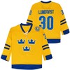 Henrik Lundquist #30 Nhl Ice Hockey Team Logo Sweden Team World Cup Jersey For Lundquist Fans - Robokeg