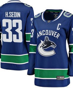 Henrik Sedin Vancouver Canucks Fanatics Branded Womens Home Breakaway Player Jersey - Blue Nhl - Robokeg
