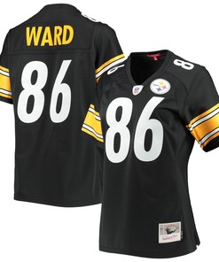 Hines Ward Pittsburgh Steelers Mitchell & Ness Womens Legacy Replica Player Jersey - Black Nfl - Robokeg