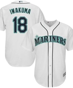 Hisashi Iwakuma Seattle Mariners Cool Base Player Jersey - White - Robokeg