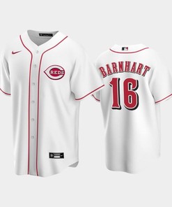 Home Reds 16 Tucker Barnhart White Jersey - Robokeg