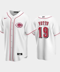 Home Reds 19 Joey Votto White Jersey - Robokeg