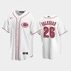Home Reds 26 Raisel Iglesias White Jersey - Robokeg