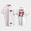 Home Reds 27 Trevor Bauer White Jersey - Robokeg