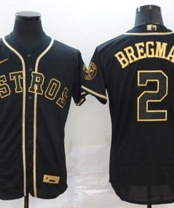 Houston Astros Alex Bregman #2 2020 Mlb Black Jersey - Robokeg