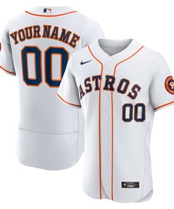 Houston Astros Home Authentic Custom Jersey - White Custom Jerseys Mlb - Robokeg