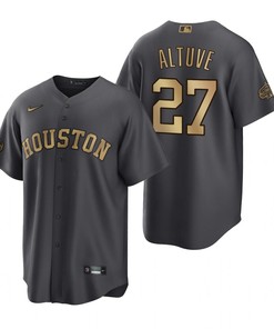 Houston Astros Jose Altuve Charcoal 2022-23 All-Star Game Jersey - Robokeg