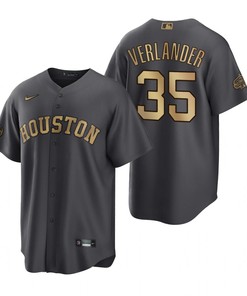 Houston Astros Justin Verlander Charcoal 2022-23 All-Star Game Jersey - Robokeg