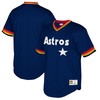 Houston Astros Mitchell And Ness Big And Tall Cooperstown Collection Mesh Wordmark V-neck Jersey - Navy - Robokeg