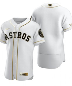 Houston Astros Mlb Golden Brandedition White Jersey Gift For Astros Fans - Robokeg