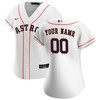 Houston Astros Womens Home Replica Custom Jersey - White Custom Jerseys Mlb - Robokeg