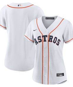 Houston Astros Womens Home Replica Team Jersey - White Mlb - Robokeg