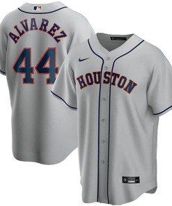 Houston Astros Yordan Alvarez #44 2020 Mlb Light Grey Jersey - Robokeg