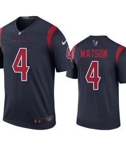 Houston Texans #4 Deshaun Watson Navy Color Rush Legend Jersey - Mens - Robokeg