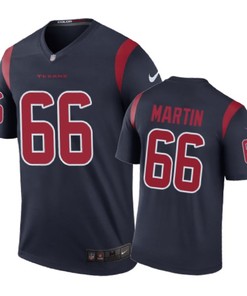 Houston Texans #66 Nick Martin Nike Color Rush Navy Jersey - Robokeg