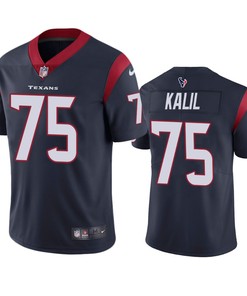 Houston Texans #75 Matt Kalil Navy Vapor Untouchable Limited Jersey - Mens - Robokeg