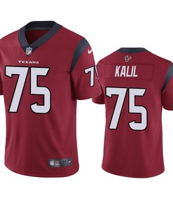 Houston Texans #75 Matt Kalil Red Vapor Untouchable Limited Jersey - Mens - Robokeg