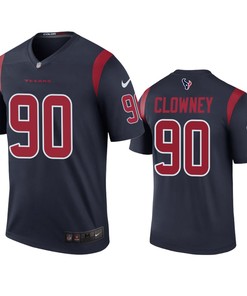 Houston Texans #90 Jadeveon Clowney Navy Color Rush Legend Jersey - Mens - Robokeg