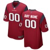 Houston Texans Alternate Custom Game Jersey Red Custom Jerseys Nfl - Robokeg