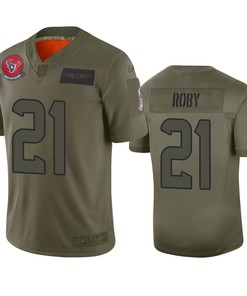 Houston Texans Bradley Roby Camo 2019 Salute To Service Limited Jersey - Robokeg