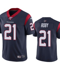 Houston Texans Bradley Roby Navy 100th Season Vapor Limited Jersey - Robokeg