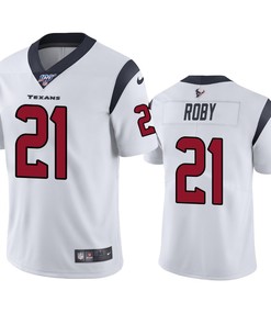 Houston Texans Bradley Roby White 100th Season Vapor Limited Jersey - Robokeg
