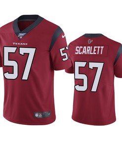 Houston Texans Brennan Scarlett Red 100th Season Vapor Limited Jersey - Robokeg
