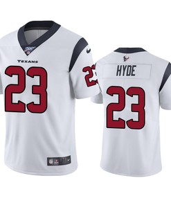 Houston Texans Carlos Hyde White 100th Season Vapor Limited Jersey - Robokeg