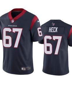 Houston Texans Charlie Heck Navy Vapor Untouchable Limited Jersey - Robokeg
